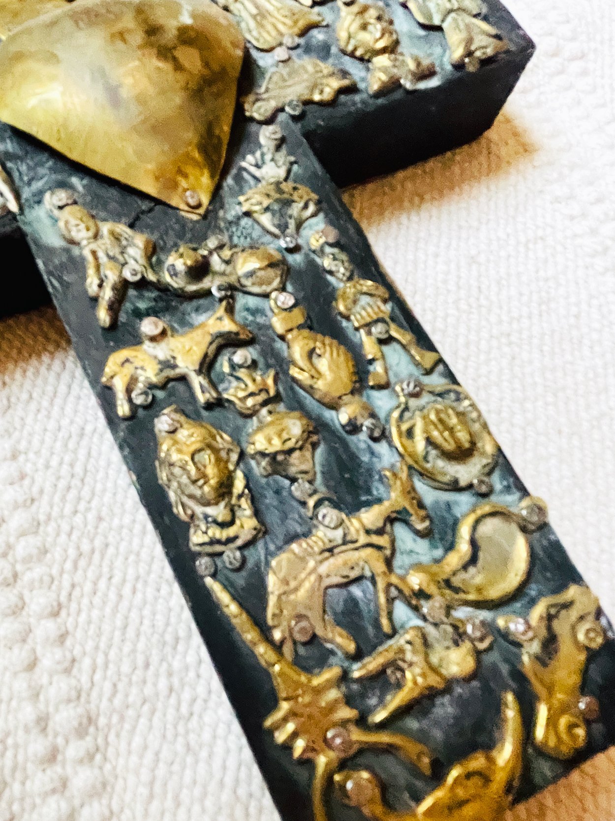 Black GOLD HEART side view.jpg