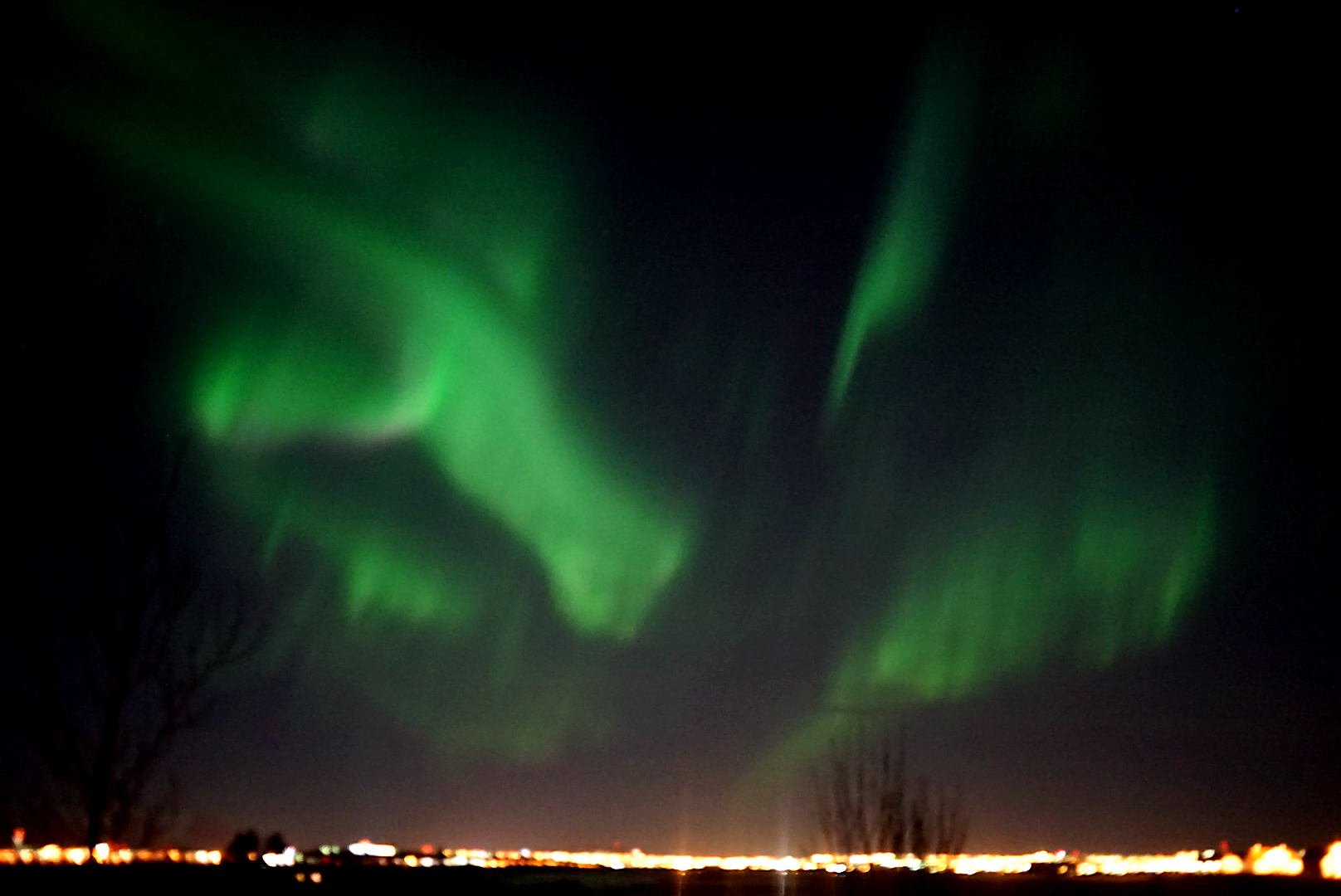 Northern lights at Eyvindarholt guesthouse !