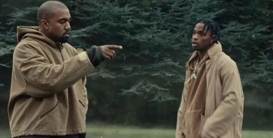 Travis Scott and Kanye West Premiere "Piss On Your Grave" Music Video
