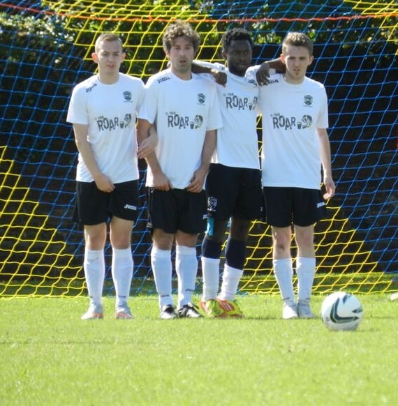 Gerry, David, Harry and Marc made up United's attacking quartet vs Newshot
