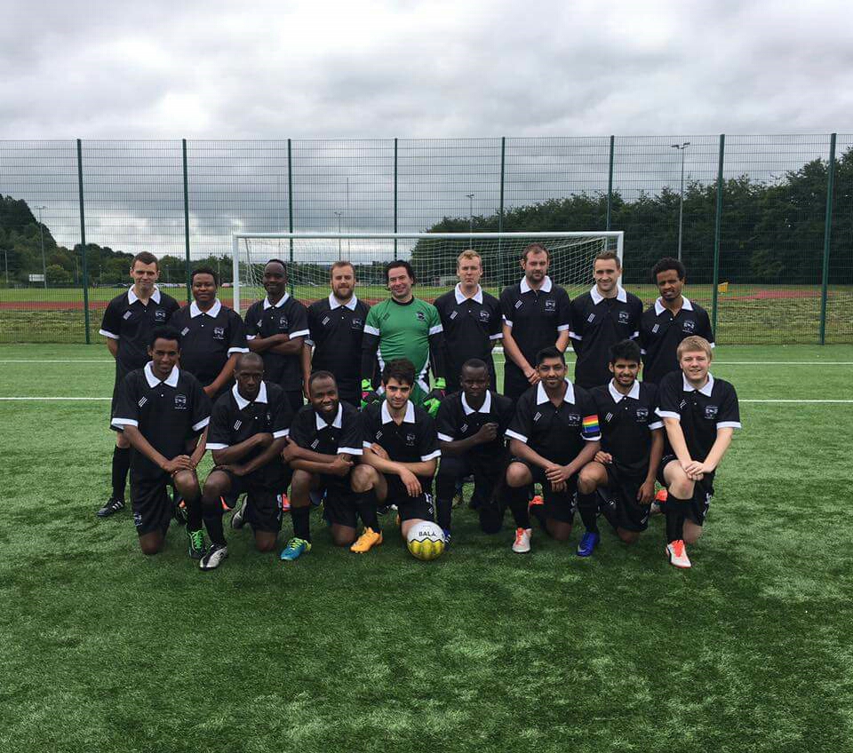 United Glasgow FC's men's development team started their Show Racism the Red Card League Cup campaign at Nethercraigs against FC Southside United yesterday. After a long, tough season last year where only 3 points were collected over the course of the full season, the team were hoping for a better start to the season this year. The team started brightly and raced into a one - nil lead when Southside gave away a free kick (the first of many the referee gave...) and Kieran stepped up. Despite a deflectio, the ball squirmed past the goalkeeper into the back of the net. Not long after, United raced further ahead when Nasser's strike from the edge of the box escaped the keeper, prompting one of the UGFC players to question "is this actually happening?" Southside hit back with a goal from their man mountain number 18 who was inexplicably left unmarked at a penalty. However, United went into halftime 3-1 up as Nasser raced free and finished with his left foot this time. United looked a little more disjointed in the second half as Southside fought their way back to 3-3 with a fantastic free kick and a rather spectacular own goal from Abdulmajet. Then, with ten minutes to go, the unthinkable happened as Southside grabbed a 4th with a smart finish. Heads didnt go down and while chances from Teklit and Ibrahim went begging, when Ben played a great through ball to Nasser there was only one outcome as he grabbed his third and a point for United. United: Steph, Sandeep, Abdulmajet, Andrew, Alan, Taha, Ibrahim, Kieran, Abdulkah, Nasser, Colin Subs: Ben, Teklit, Boss, Gary, Jemal, Muhammad Goals: Nasser (3), Kieran