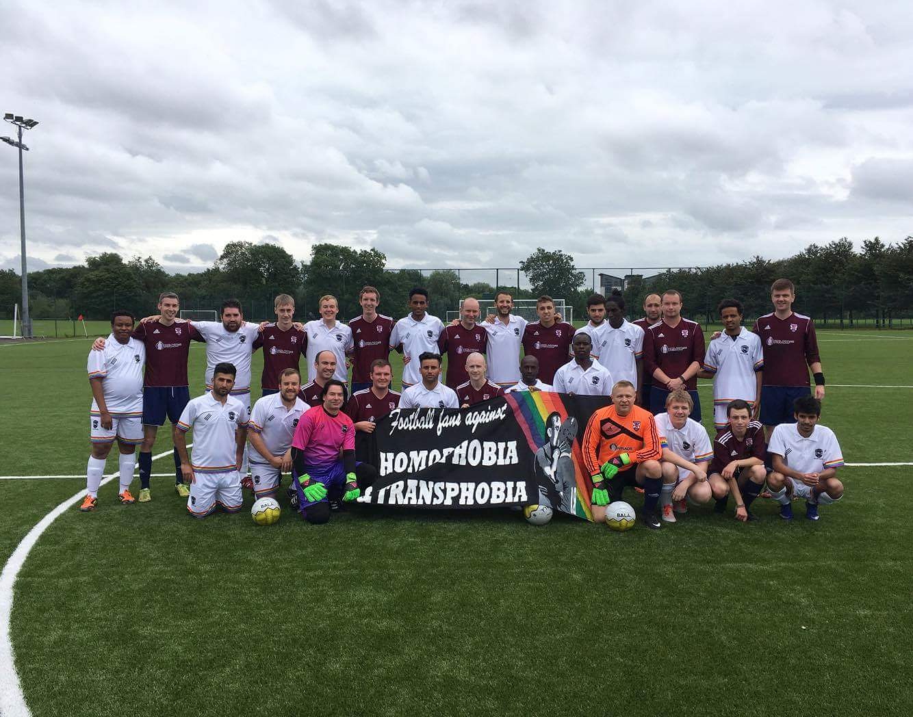 Great to play Hotscots again - Football For All, Football Against Homophobia!