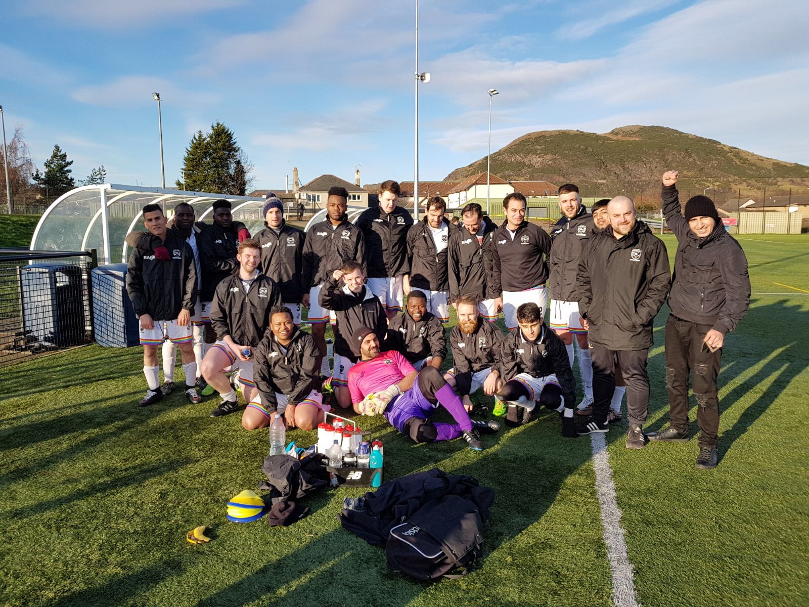 UGFC XI in Edinburgh - don't let the sunshine fool you!