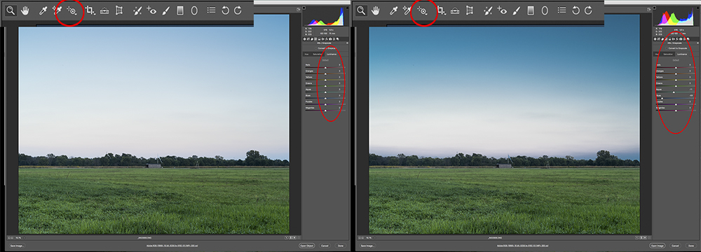 Using the Targeted Adjustment Tool