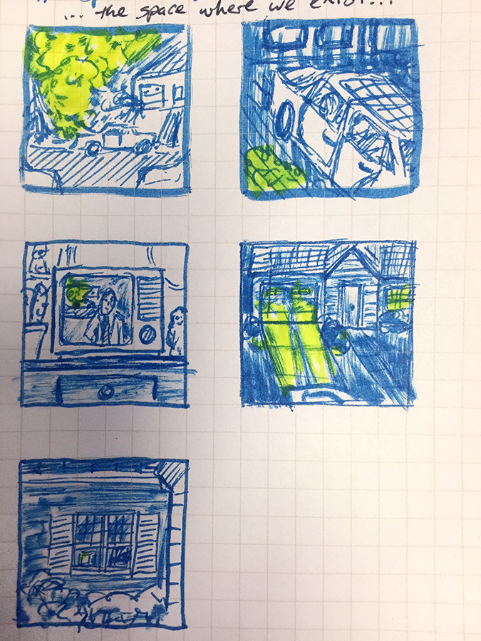 Early Concept Sketches for ‘Murmurations’, 2015