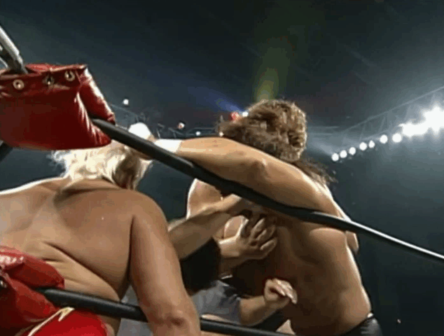 The Giant ending Macho Man's career.