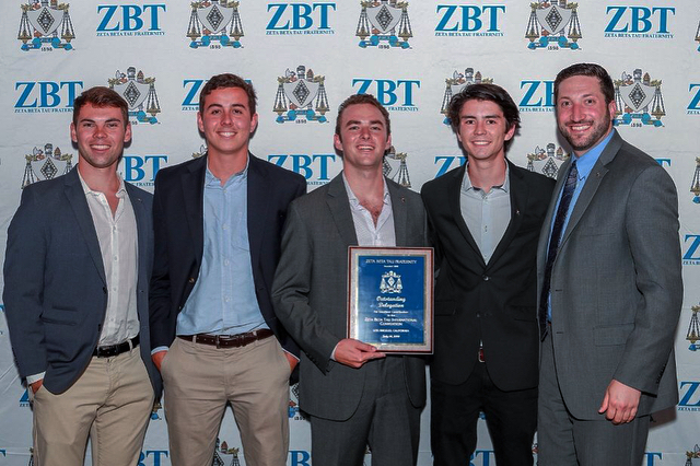 The brothers of Zeta Beta Tau had a pretty good time at the International ZBT Convention in LA. We are proud to congratulate Cody Taylor for winning President of the Year, and also our chapter for taking home awards in Outstanding Delegation and Best Risk Management Program. Pretty damn good to be a ZBT.
