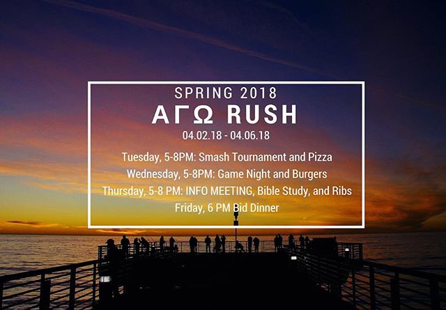 RUSH IS HERE!!!! #springrush2018 #rushAGO #RushΑΓΩ #ifc #ifcspringrush #ucsbAGO #ucsbΑΓΩ #ucsbifc