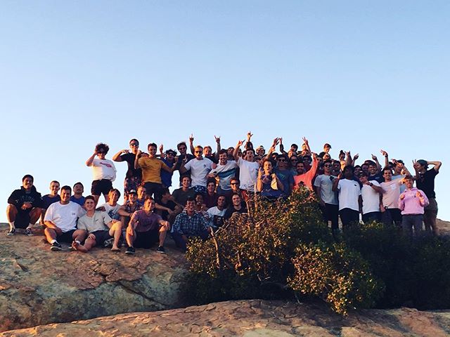 Stoked to welcome 25 new guys! Started off the year with a hike up to Lizards Mouth 🦎