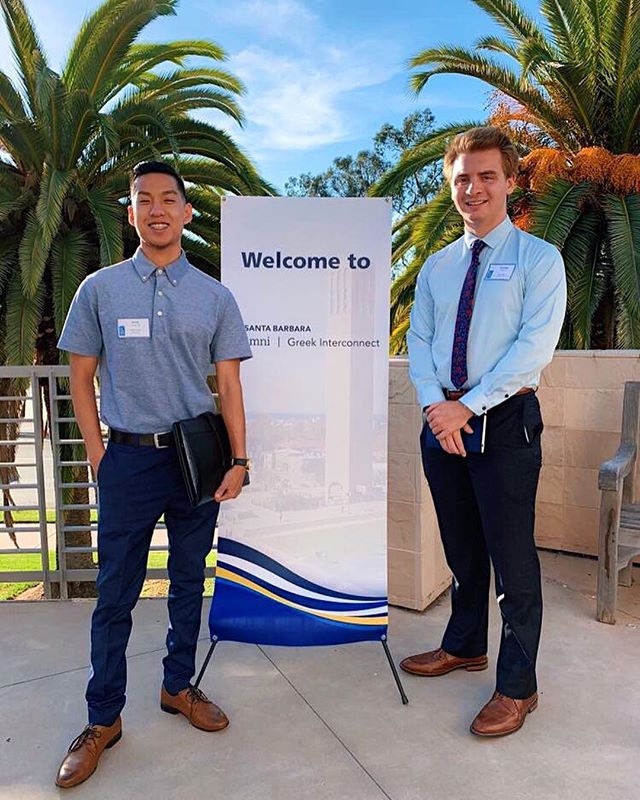 Thank you to brothers Lionel and Christian for helping coordinate everyone for the Greek Interconnect Event! #alumnirelations