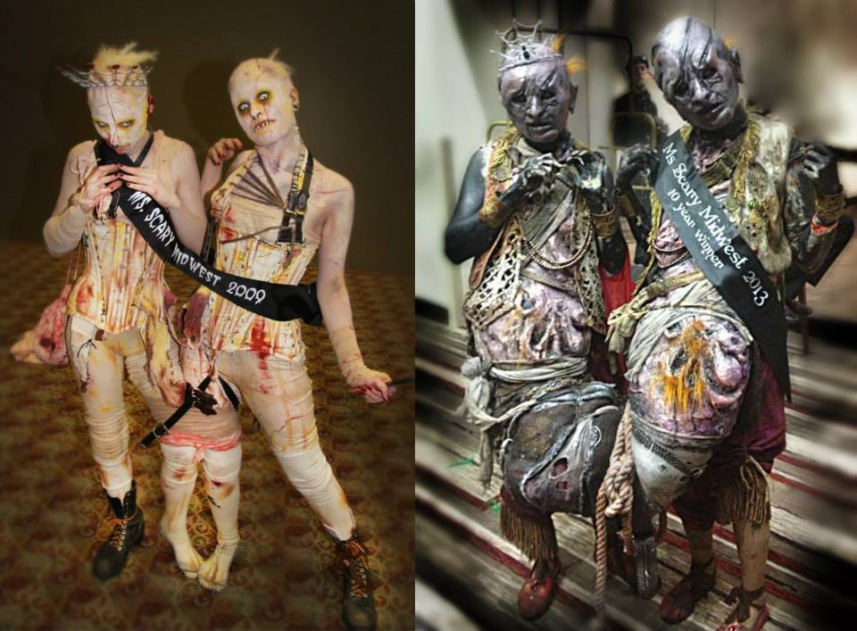 Svenpuss costuming and performing for Midwest Haunters Convention Miss Scary Midwest Pageant