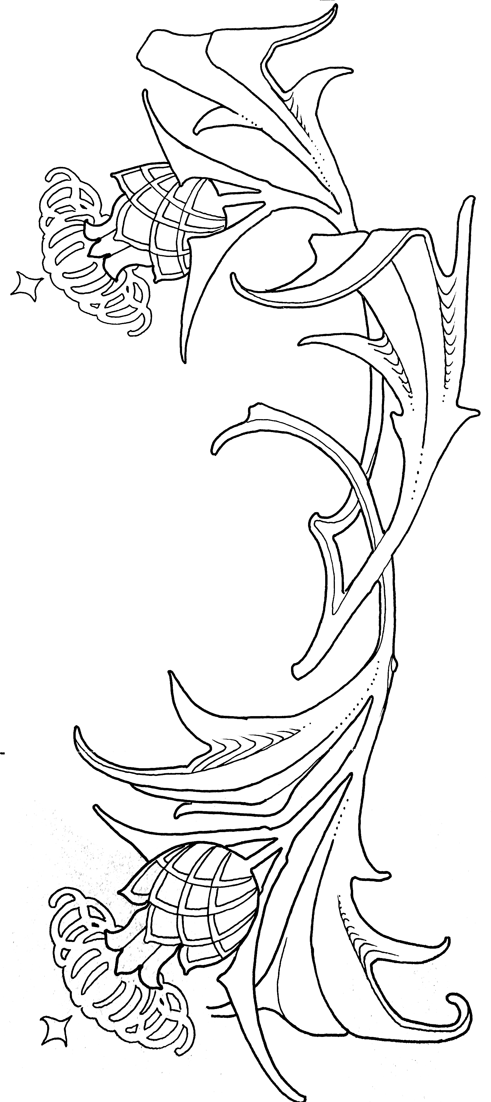 Thistles I 30.5cm/12"