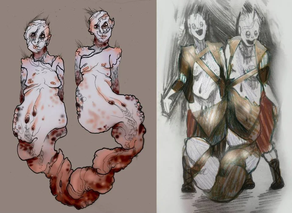 Concept designs for Svenpuss costuming and performing (Midwest Haunters Convention Miss Scary Midwest Pageant)