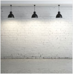 Modern White Brick Wall