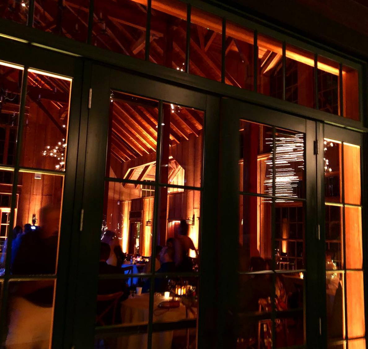 Los Gatos DJ - Amber Uplighting - Nestldown Wedding