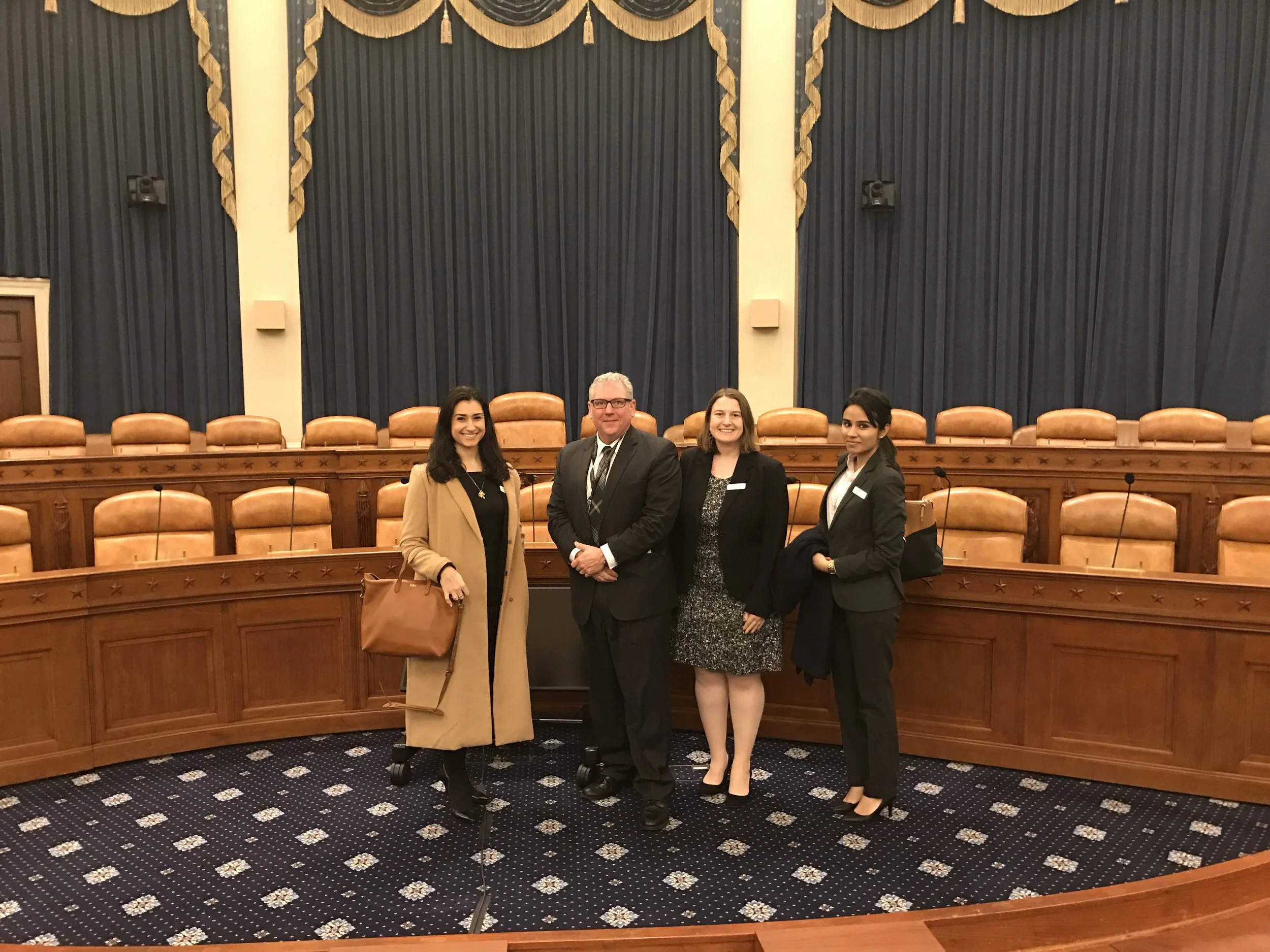L-R: Marianthi Hatzigeorgiou, Dan Ochylski, Liz Kelman, and Paawan Singh