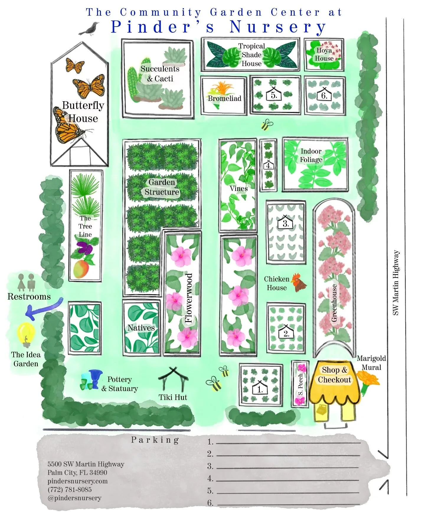 I adore repeat clients! 🌿💕

I got to work with the amazing team at @pindersnursery again to create some directional signs throughout their garden and this map! 

I hand painted every detail and worked with their knowledgeable staff to ensure that e