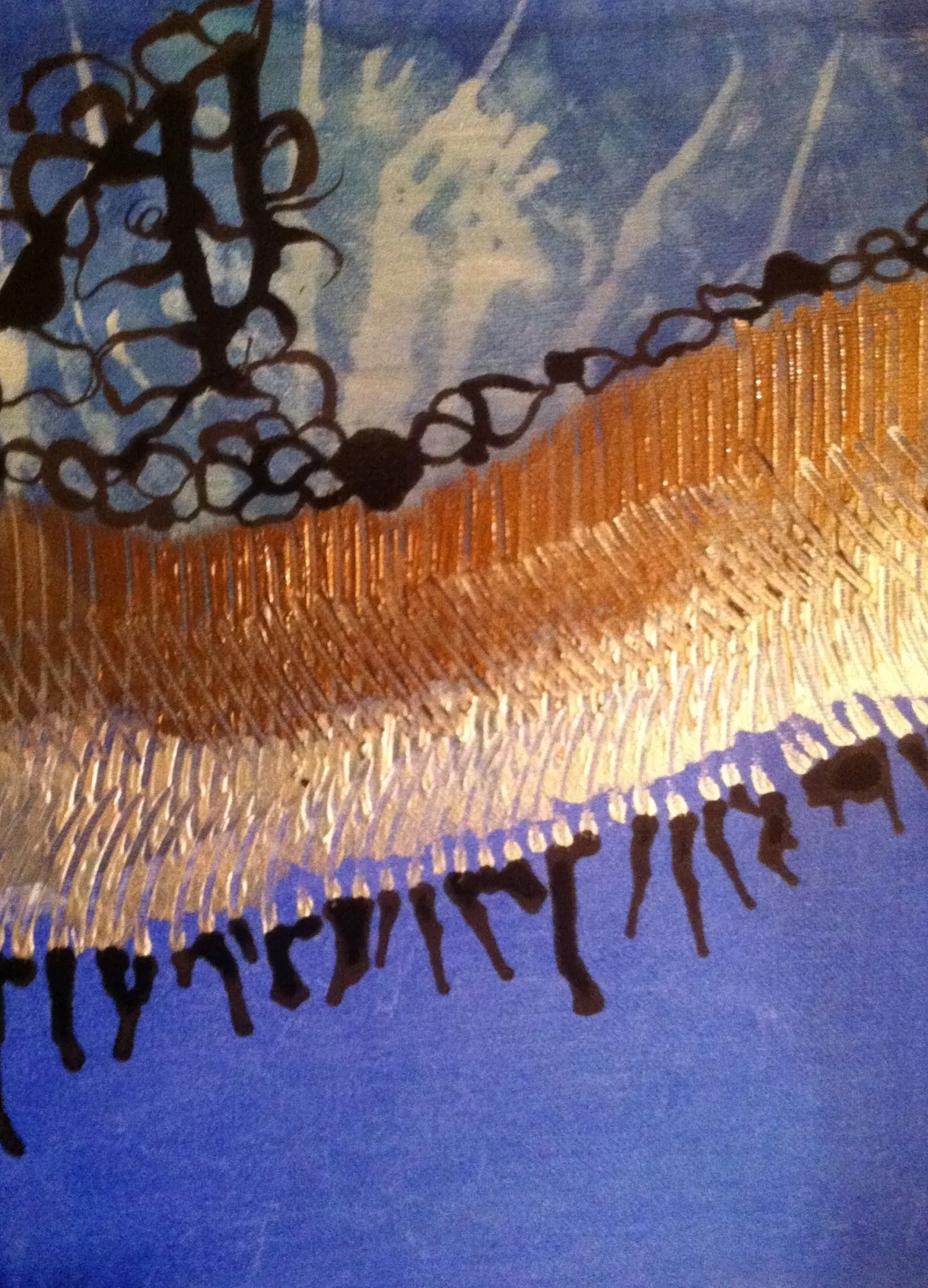 "Bronze Pebble" (painting #22)...