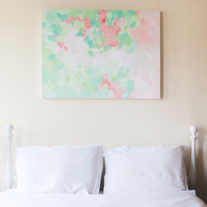 Artwork Sizing And How To Hang Art, What Size Art Over King Bed