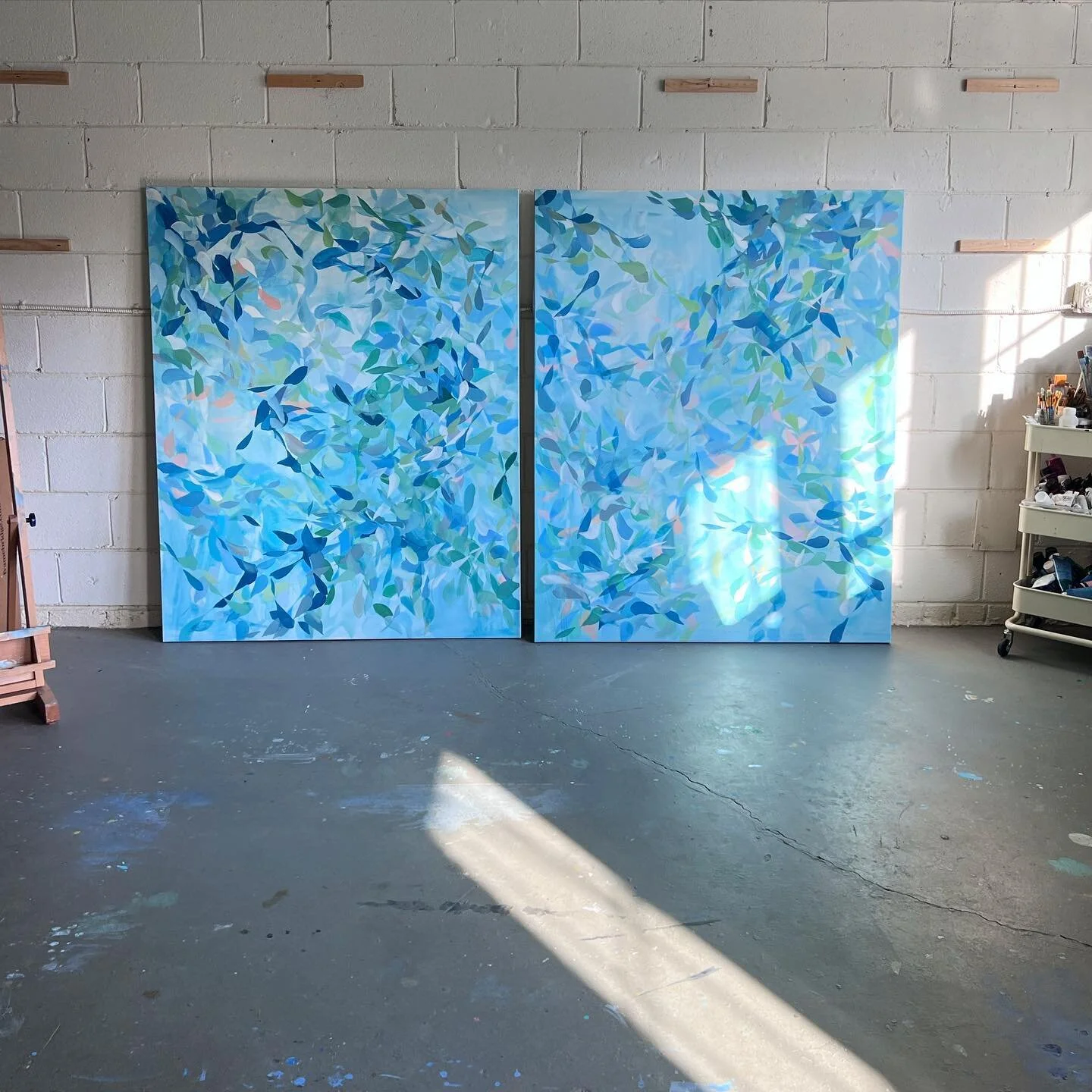 A recent favorite commission headed to South Carolina! 💙💙 // ps these are HUGE. 👩🏼&zwj;🎨
