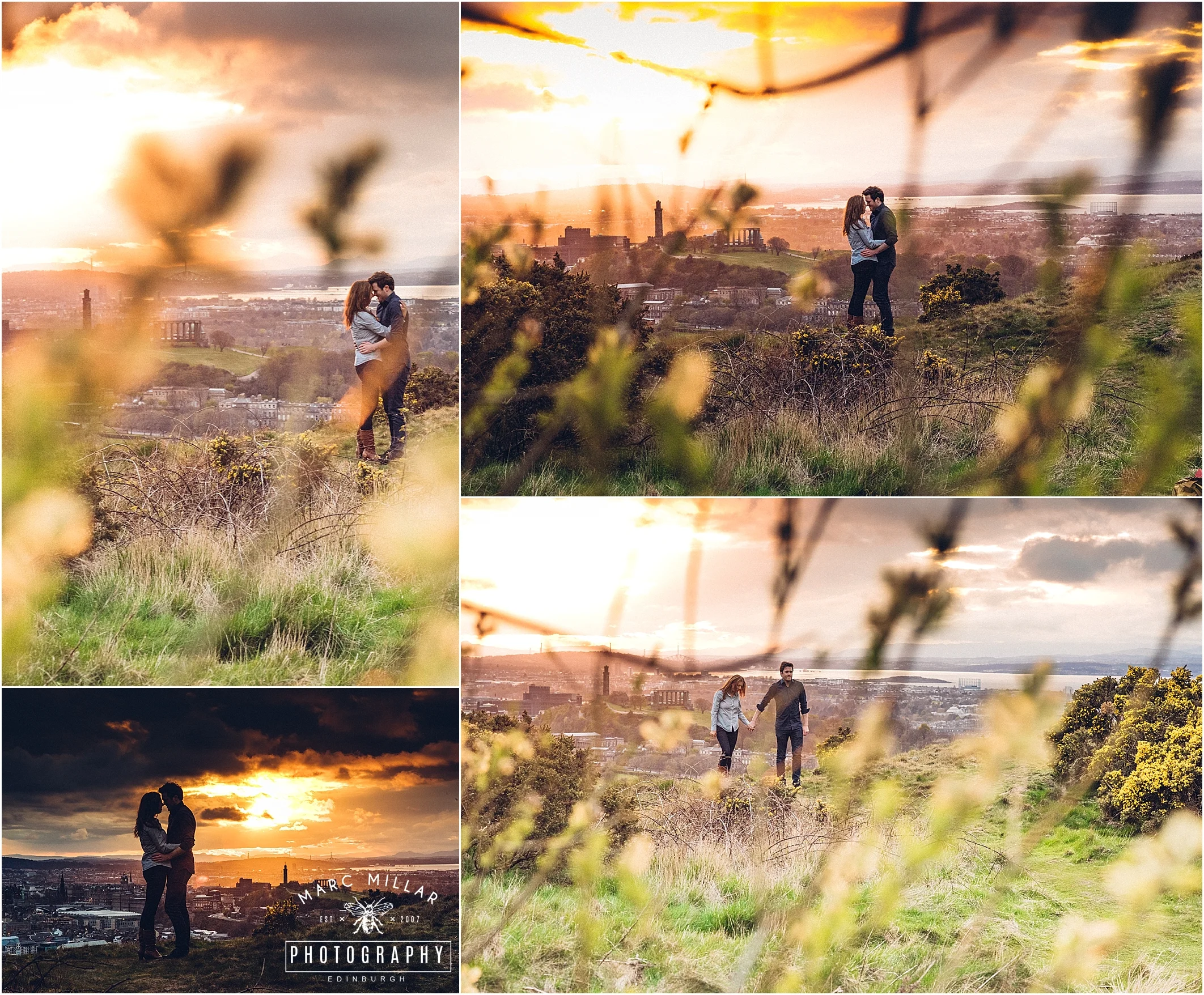 Arthurs Seat Pre Wedding shoot by Marc Millar Photography