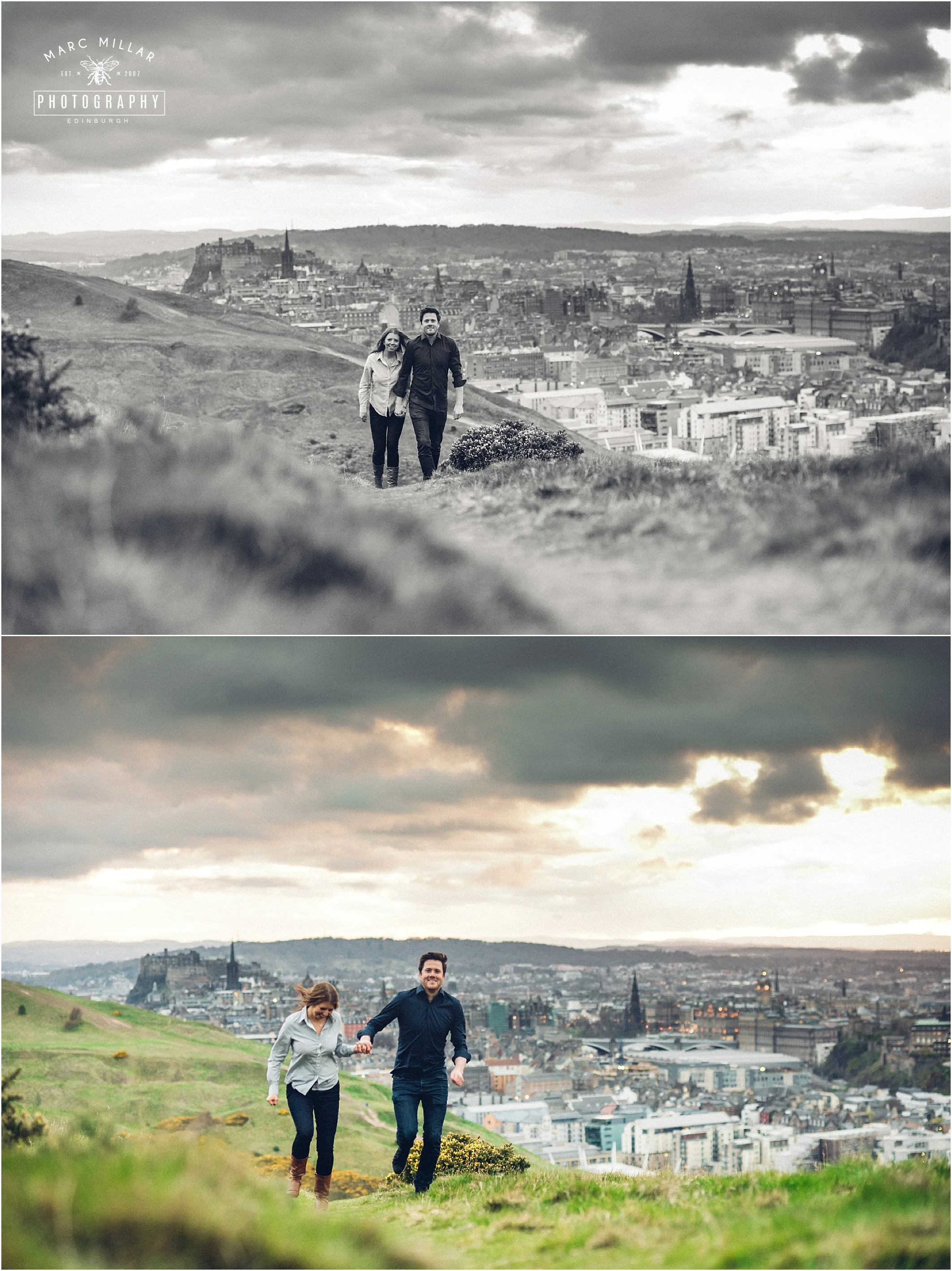 Arthurs Seat Pre Wedding shoot by Marc Millar Photography