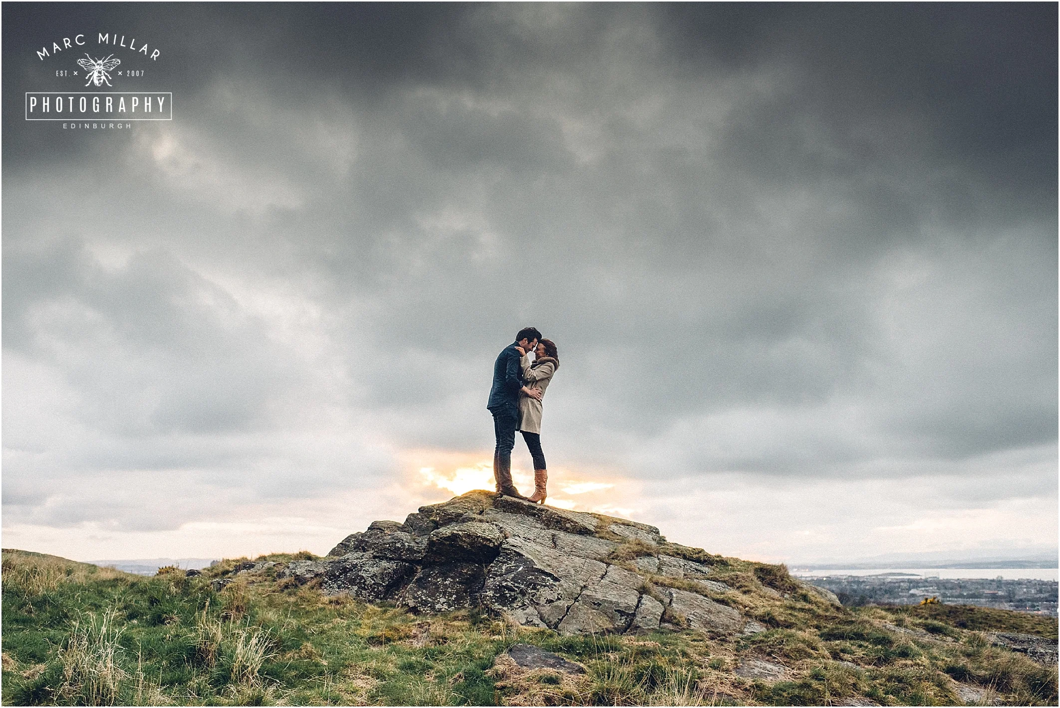 Arthurs Seat Pre Wedding shoot by Marc Millar Photography