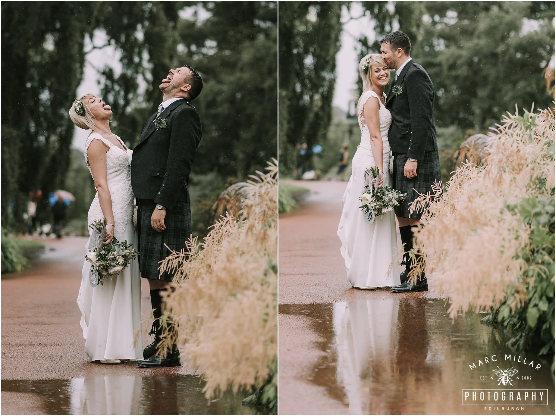 Royal Botanic Gardens Edinburgh Pre Wedding Shoot by Marc Millar Photography
