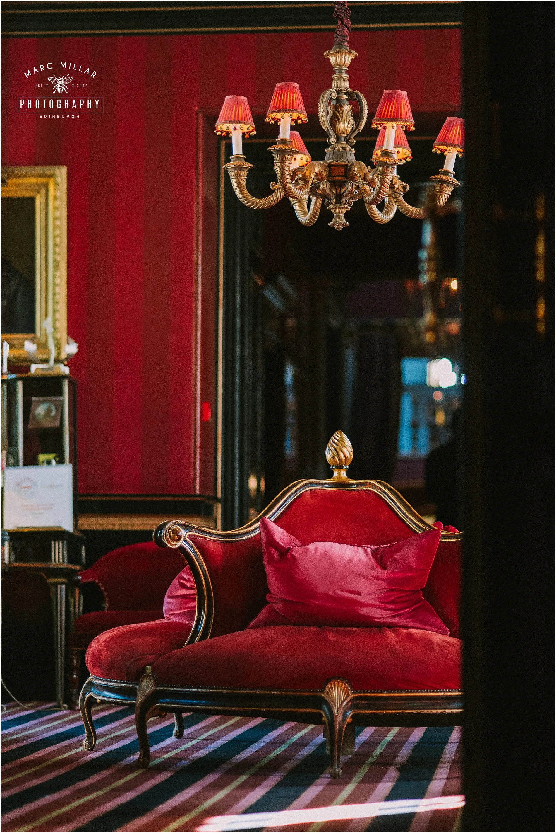 Prestonfield House Wedding Shoot by Marc Millar Photography