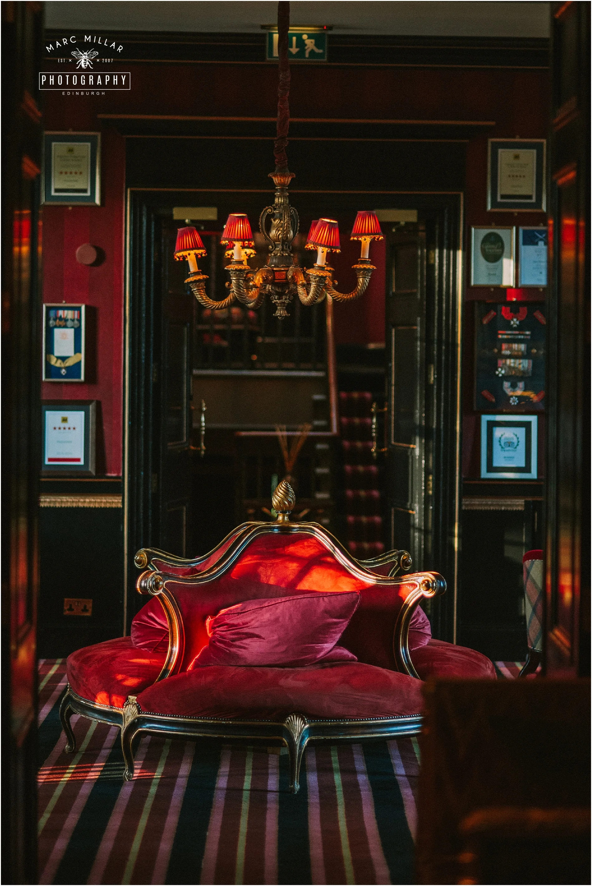 Prestonfield House Wedding Shoot by Marc Millar Photography