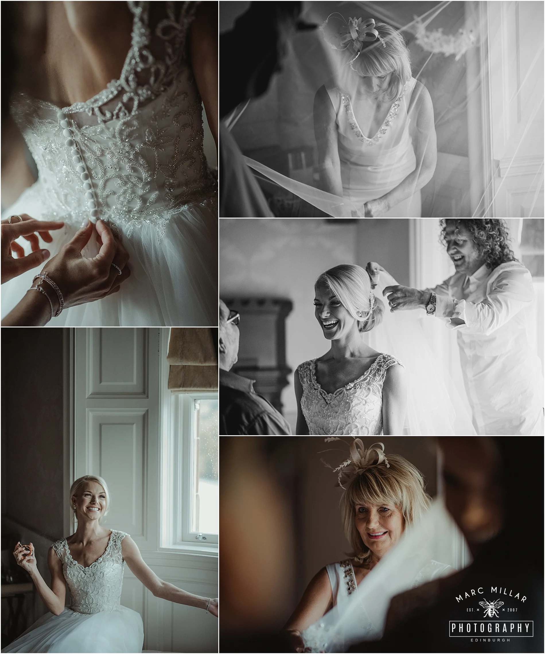 Fonab Castle Hotel Wedding Shoot by Marc Millar Photography
