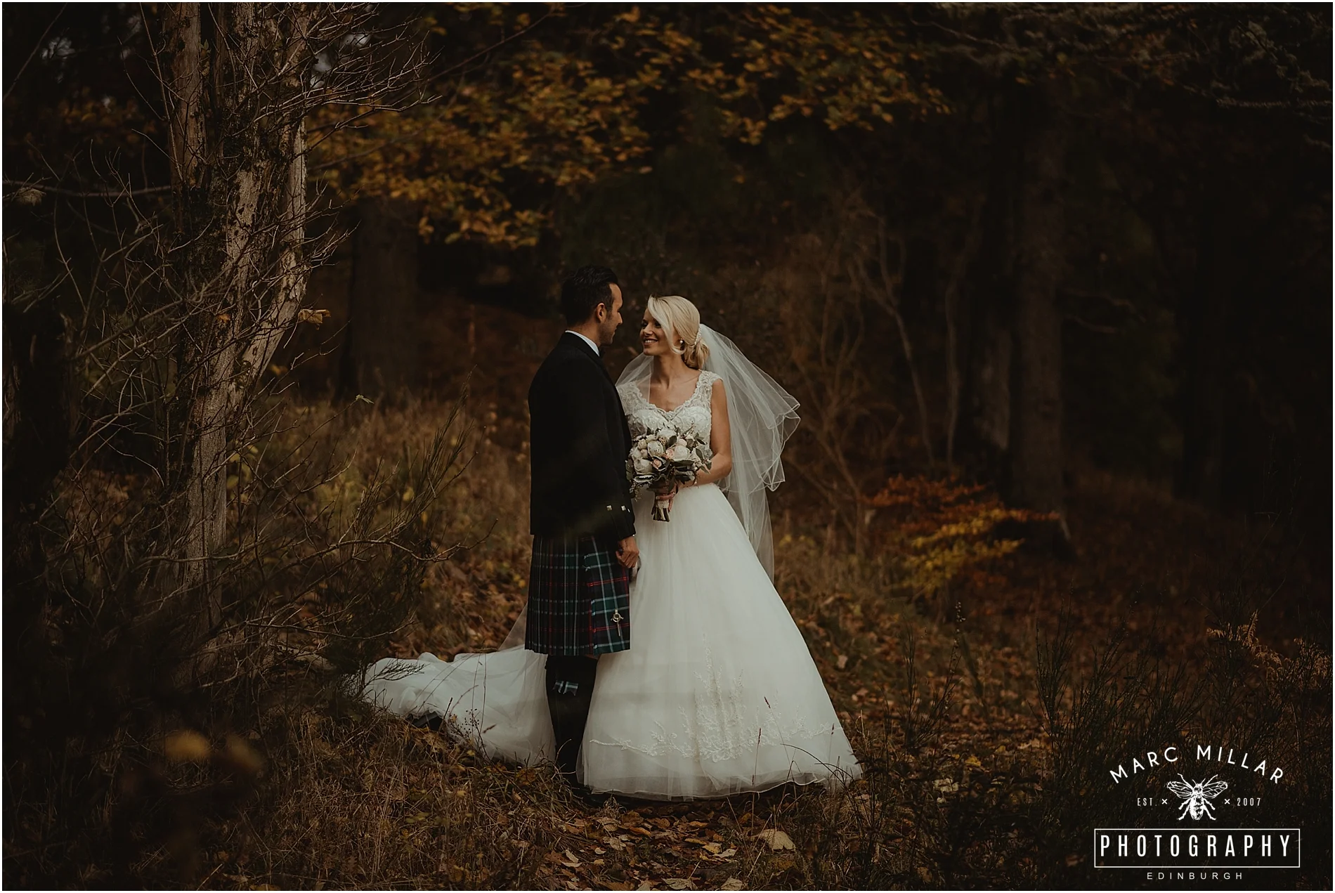 Fonab Castle Hotel Wedding Shoot by Marc Millar Photography