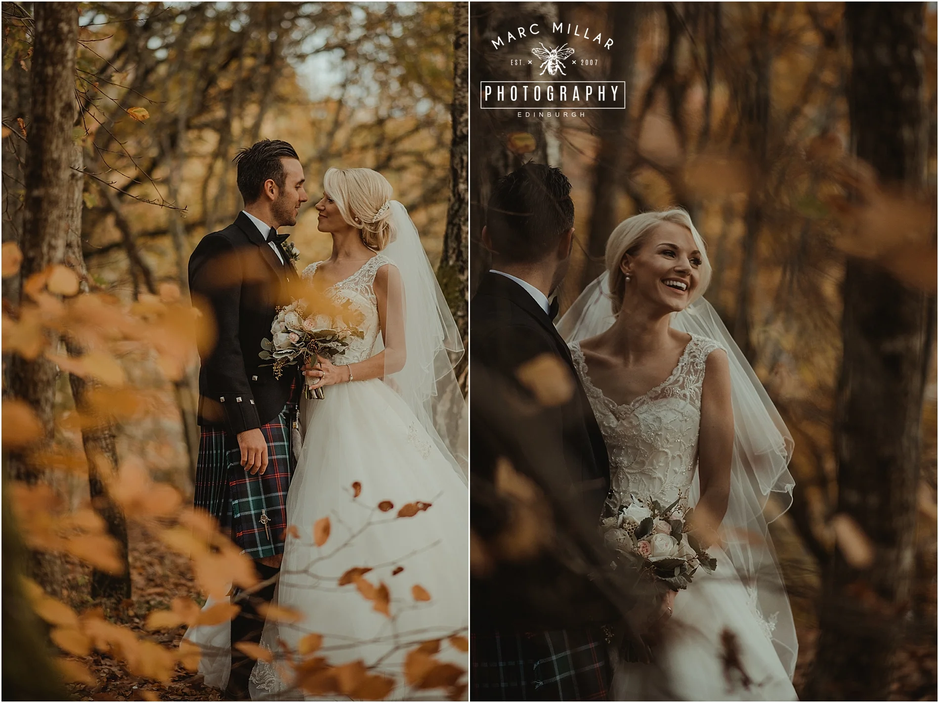 Fonab Castle Hotel Wedding Shoot by Marc Millar Photography