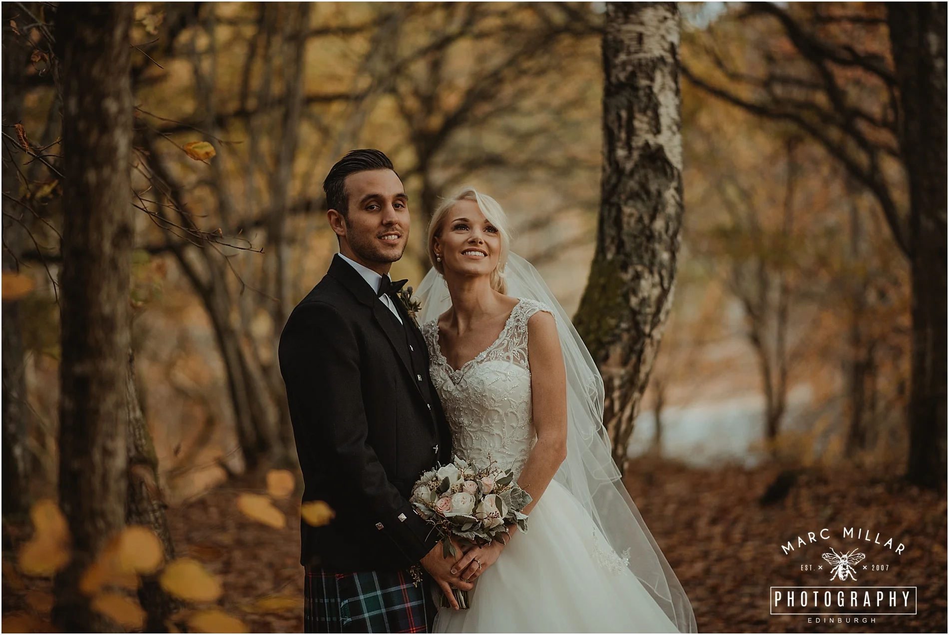 Fonab Castle Hotel Wedding Shoot by Marc Millar Photography