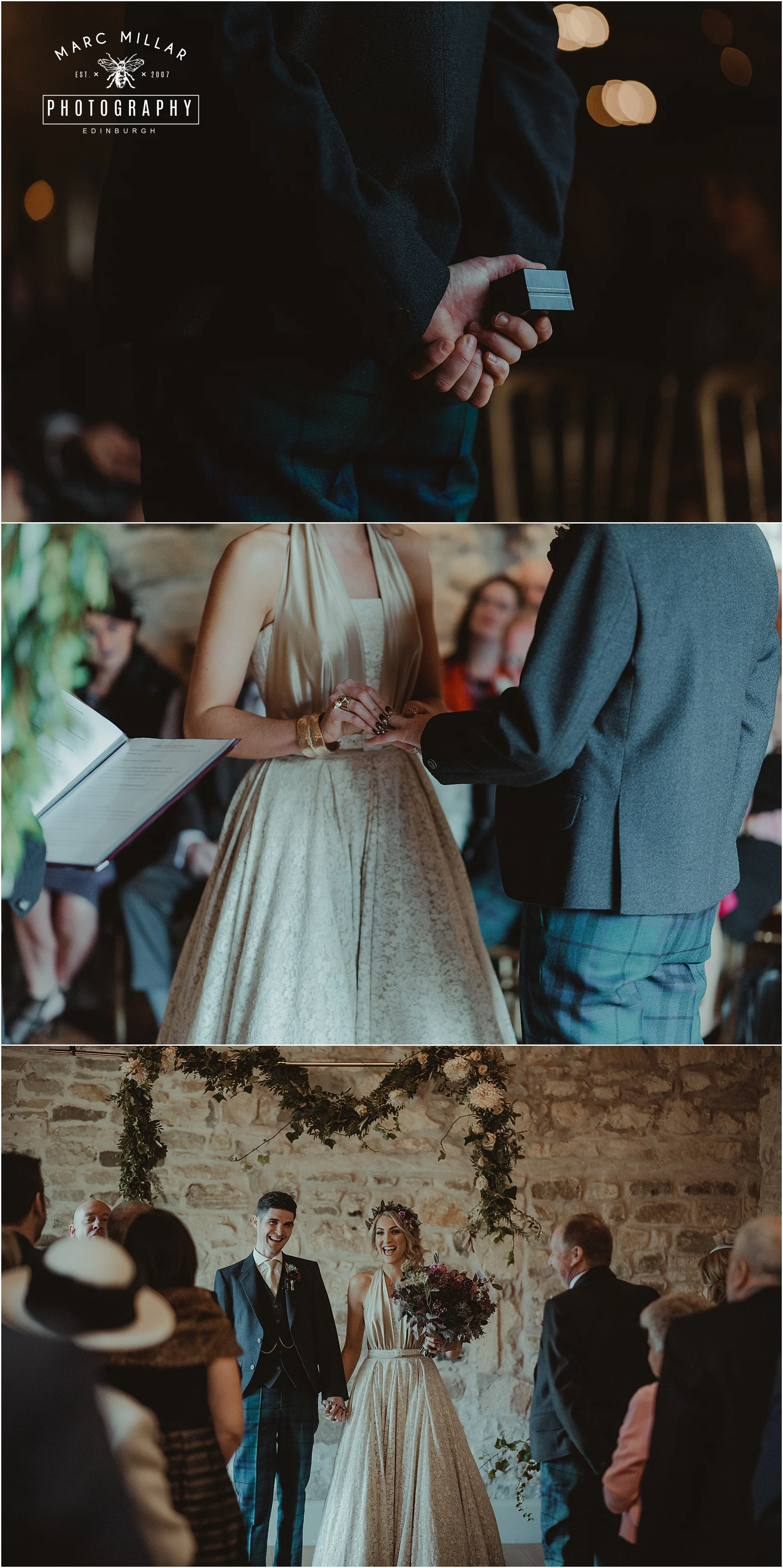 Kirknewton Stables Wedding Photography by Marc Millar Photography