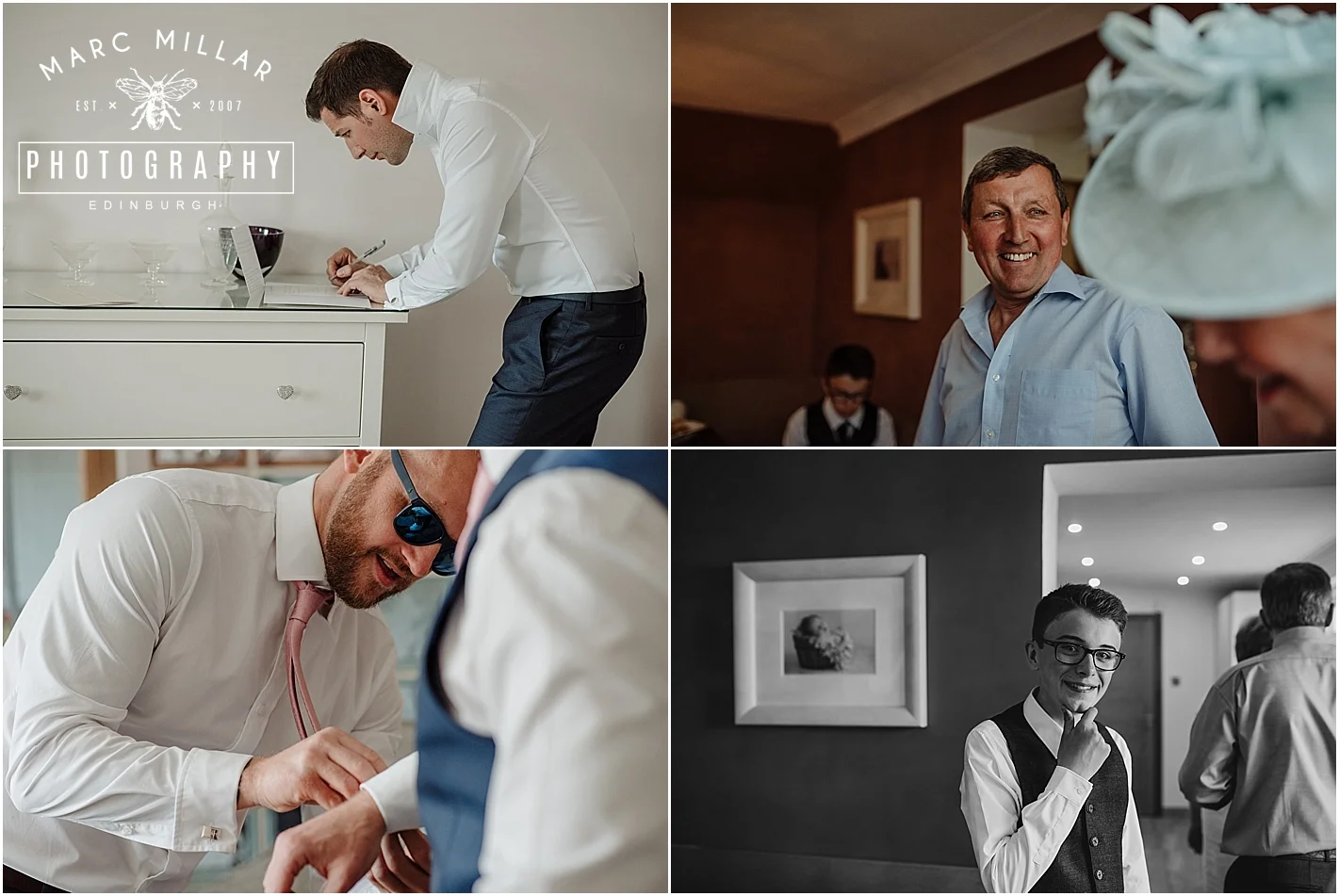 Carlowrie Castle Wedding Shoot by Marc Millar Photography