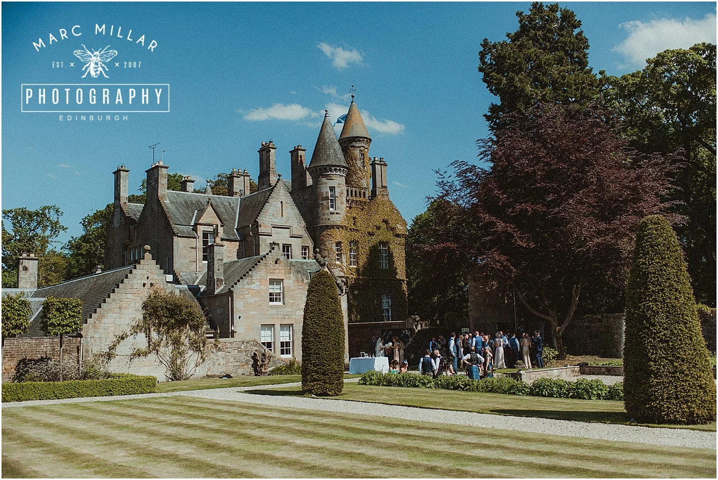 Carlowrie Castle Wedding Shoot by Marc Millar Photography