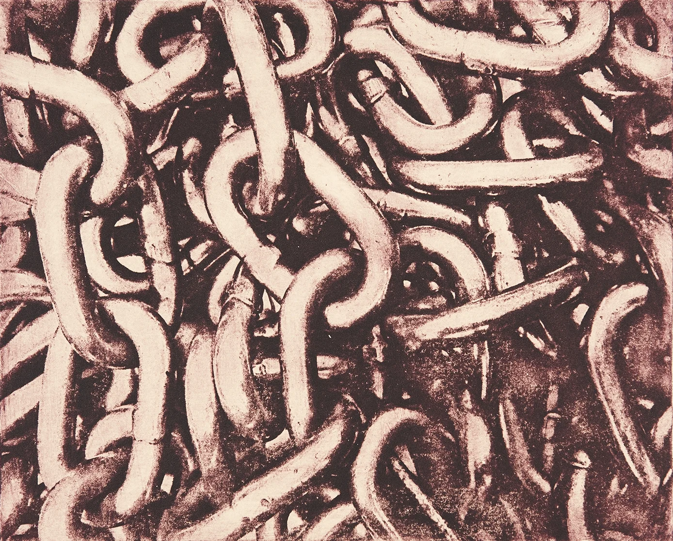   Chains #1   Photo intaglio solarplate etching 