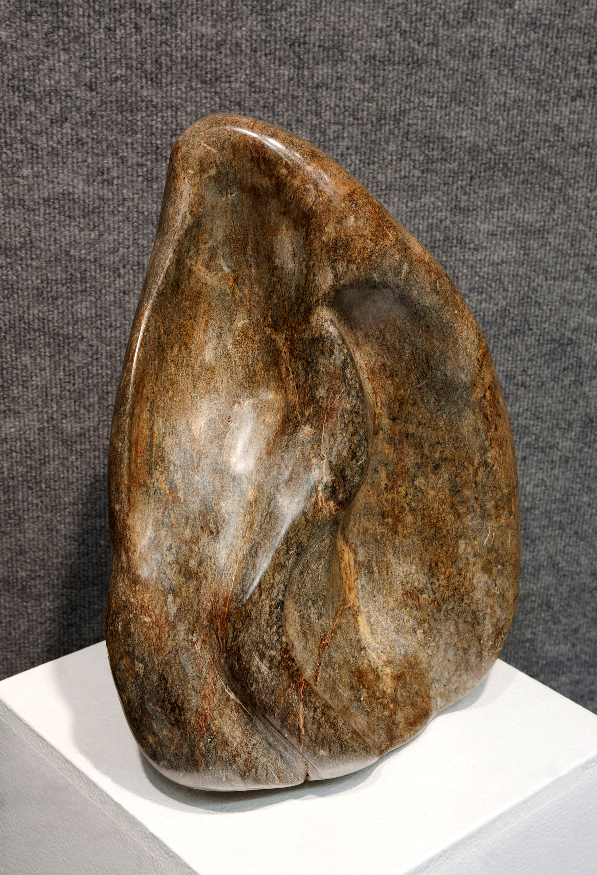   Pod #2   Carved alabaster stone coated in wax 