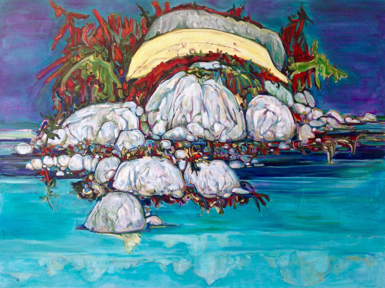 Sarah Irwin. Reversible Island With Banana