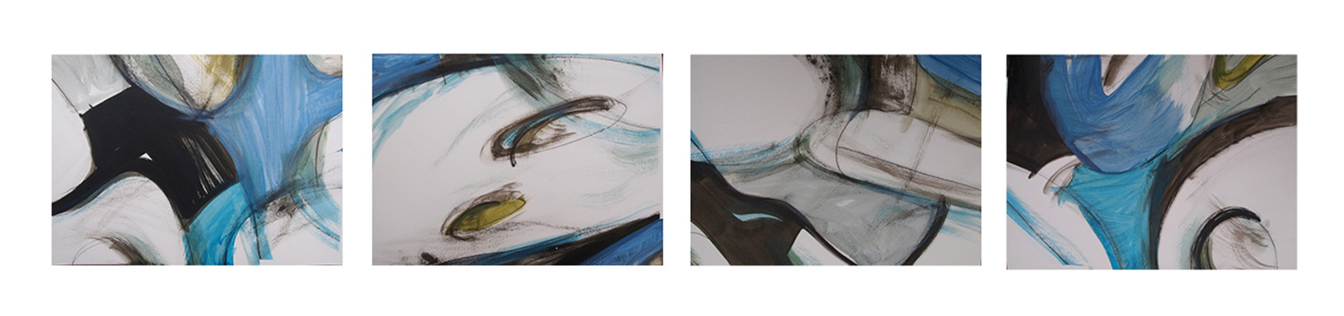Bone Stream (quadriptych)