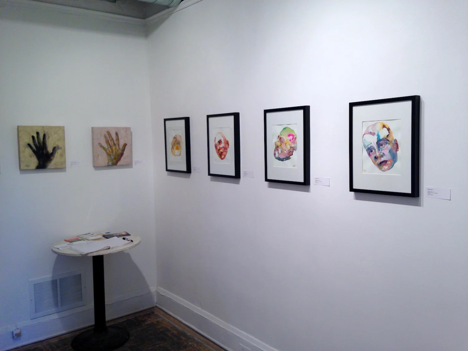 Installation view of Three Takes