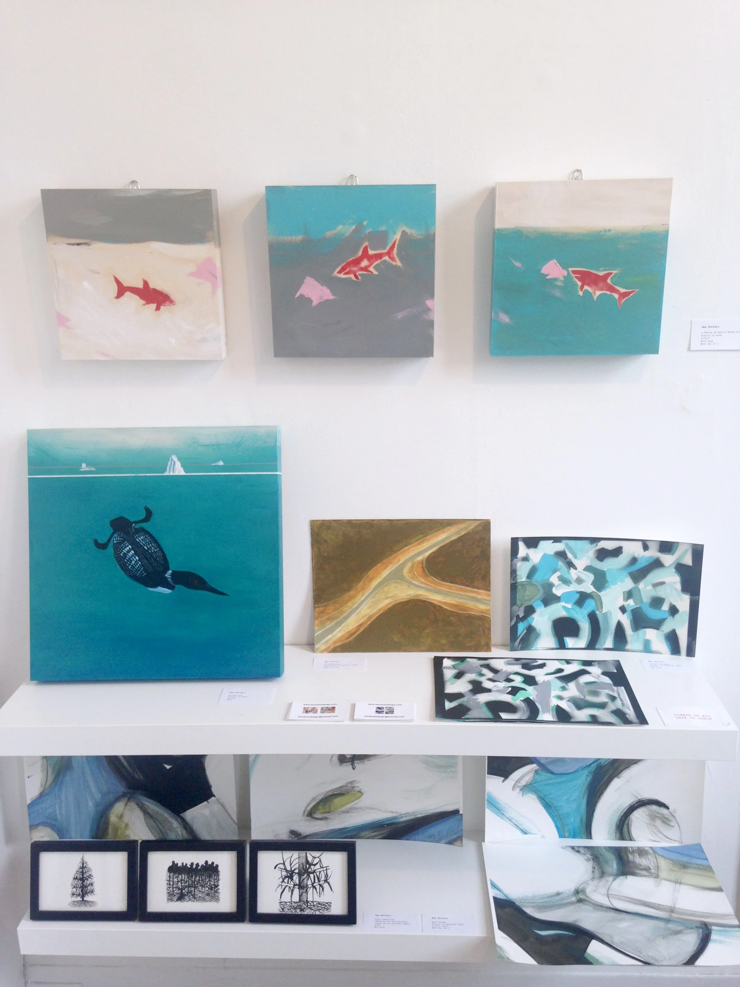 Installation view of Landscapes: Reading and Memory