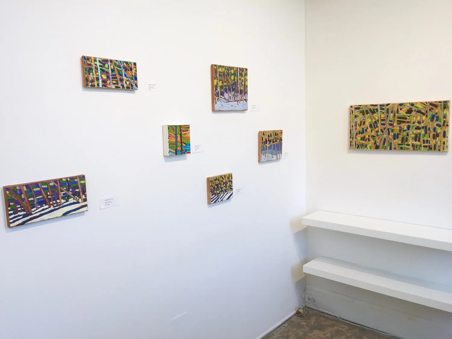 Installation View of Bewabon Shilling: Trees