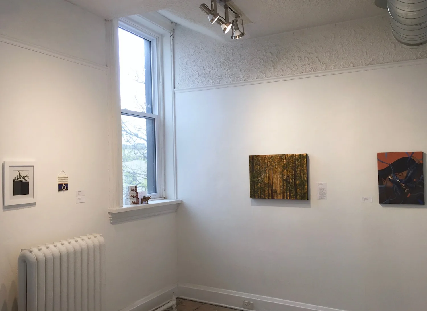 Installation view of Lullaby: A Juried Group Show