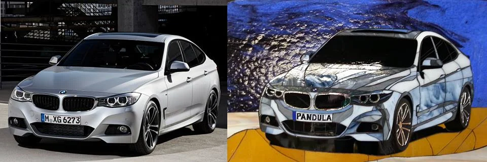 BMW commission 24" x 42"