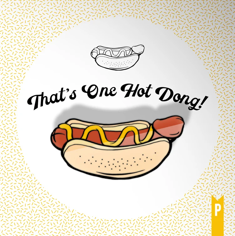 Hot Dong Enamel Pin