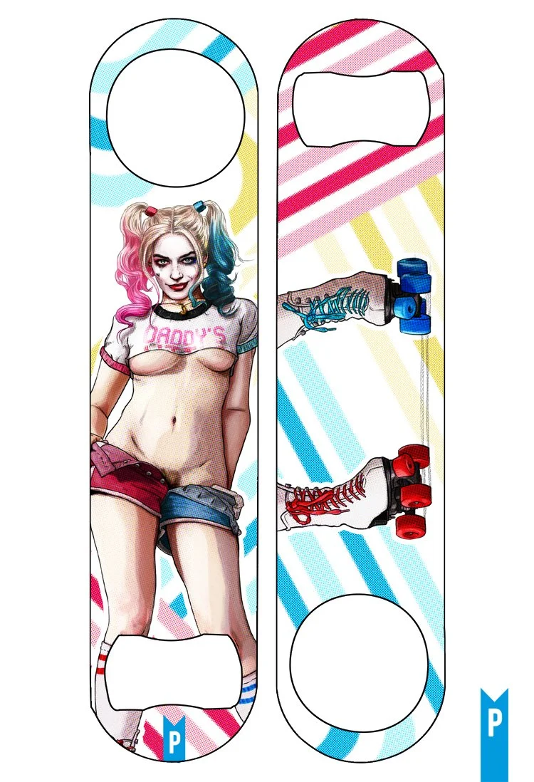 Roll My Way, Harley Quinn/Roller Girl Bottle Opener