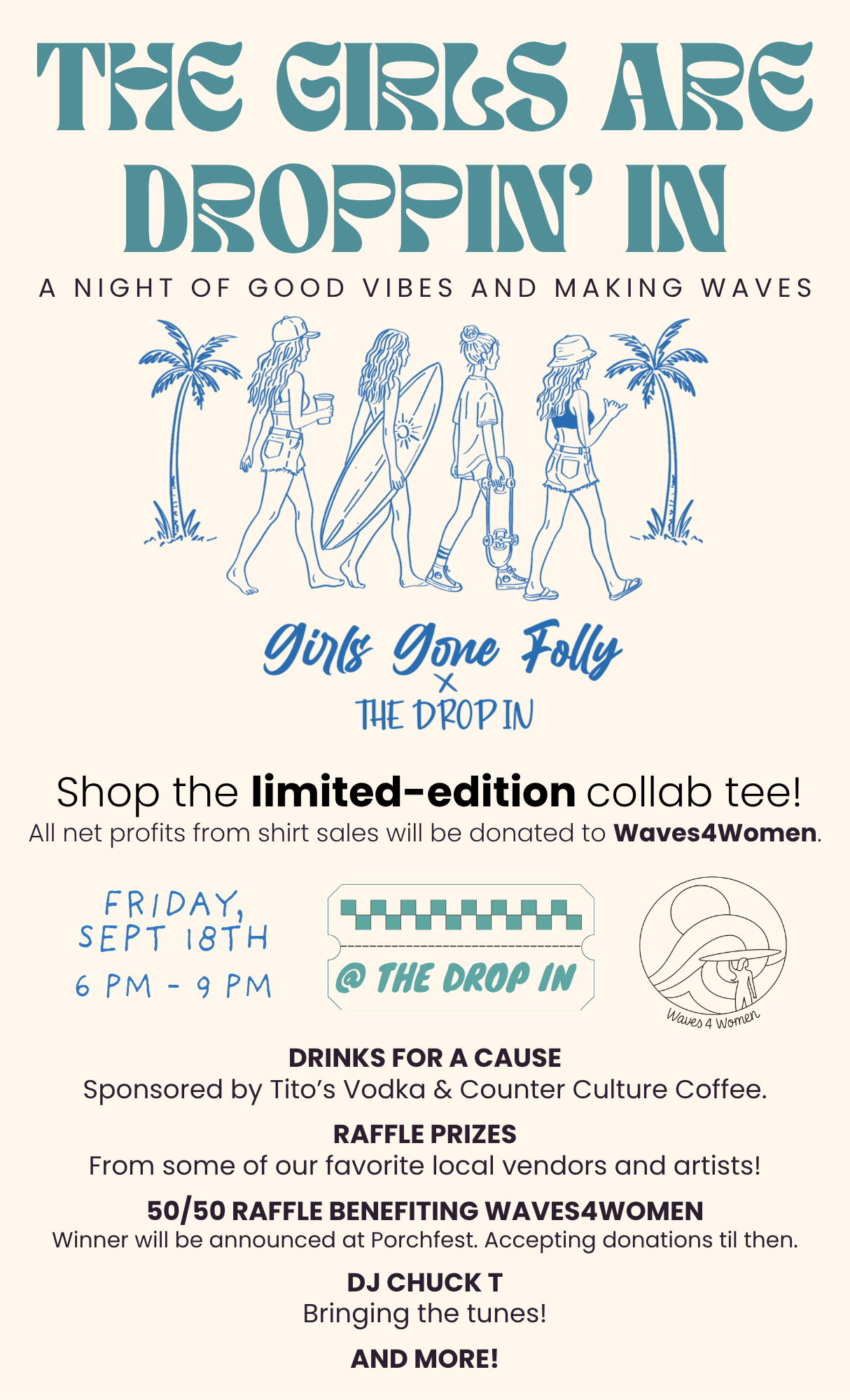 Droppin' In  - Fundraiser