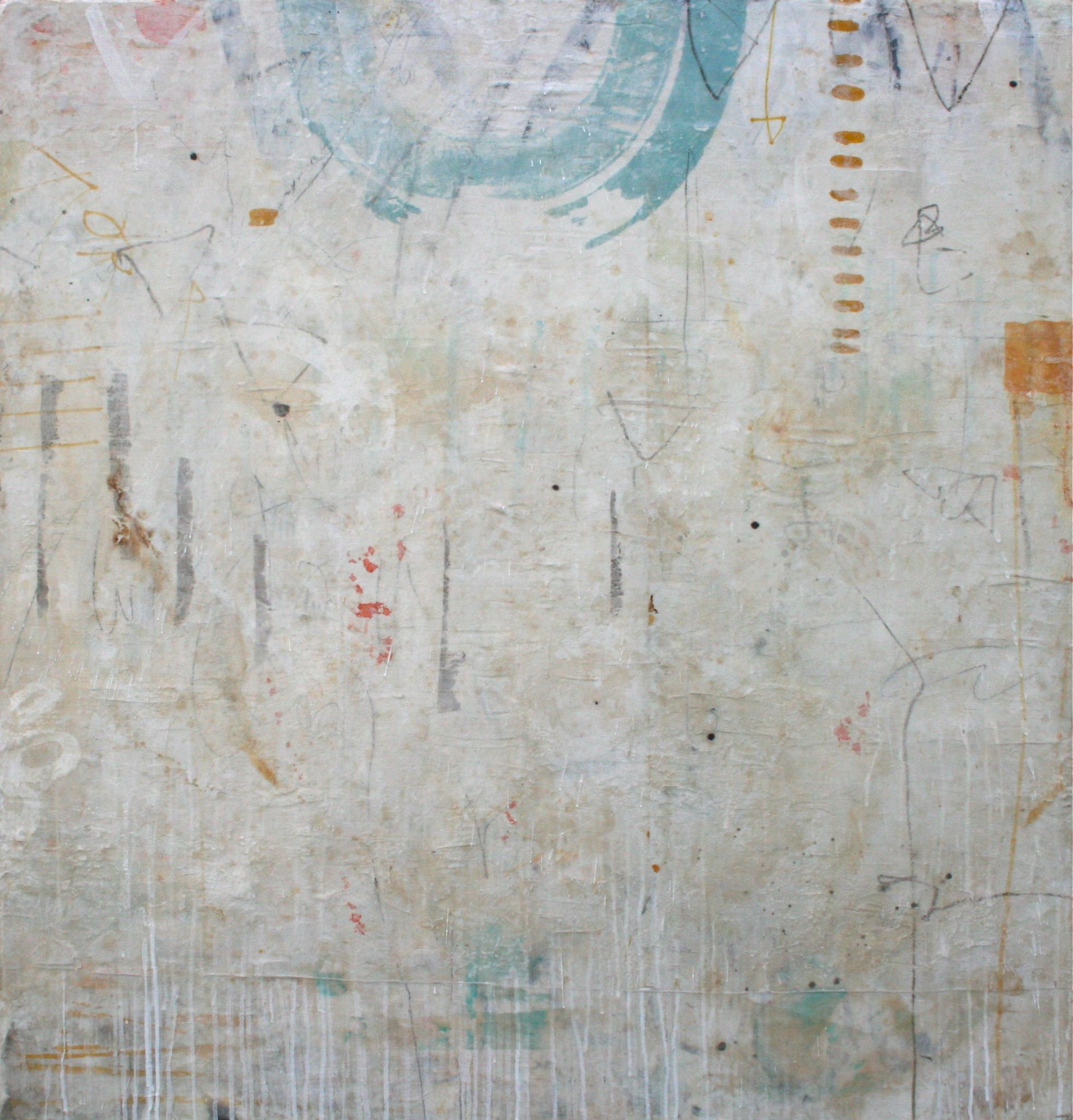 the wheel mixed media on panel 48 x 46 x 2 sold